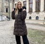 kabát mogyoróbarna – Steppelt női télikabát – Innova Fashion